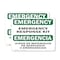 Signmission Response Kit Bilingual, 14 in W x Rectangle, Plastic OS-2PACK-EM-P-1014-L-10311 - alternate 1